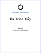 bai trinh thay